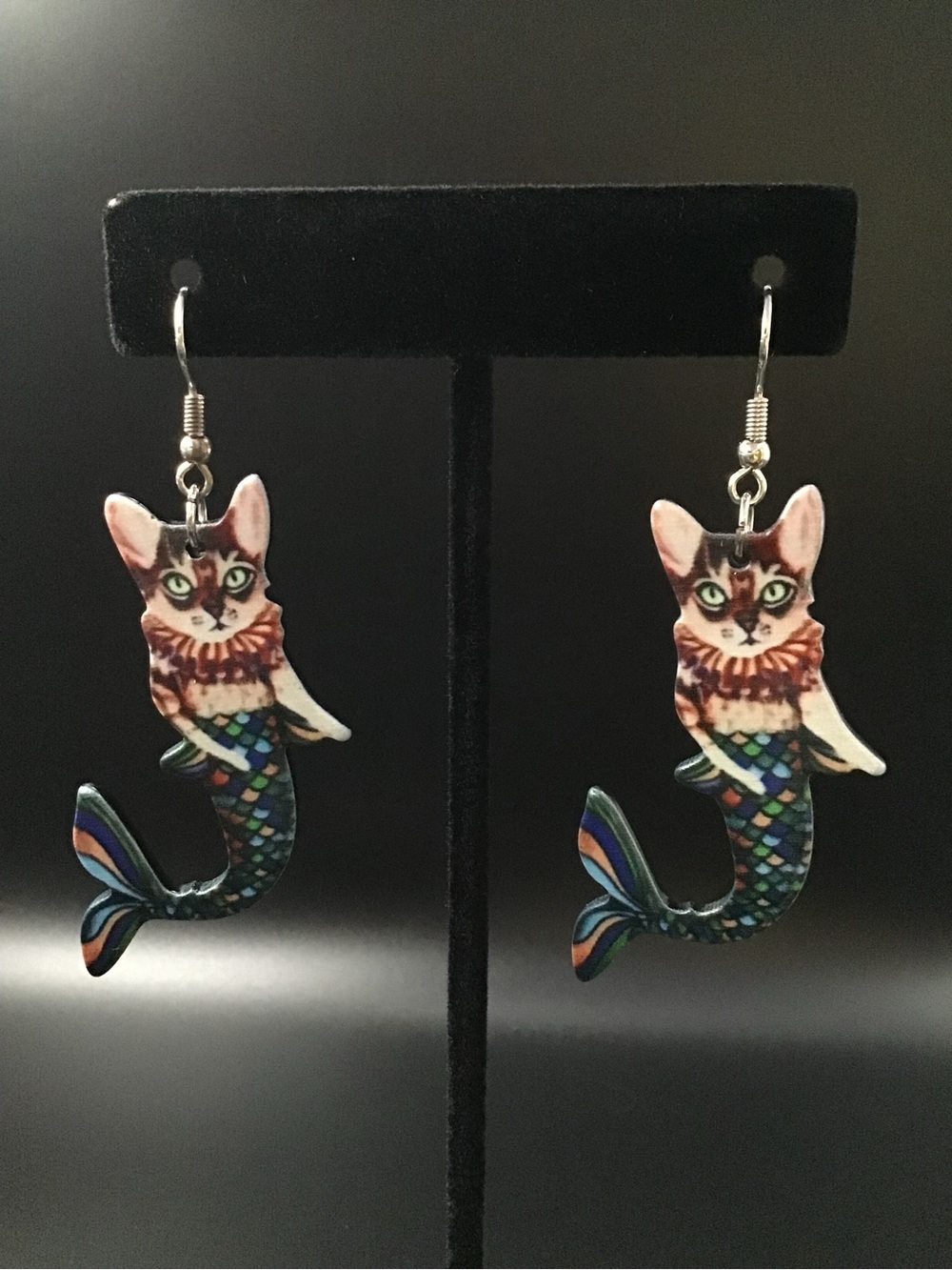 Mermaid Cat 2 Earrings